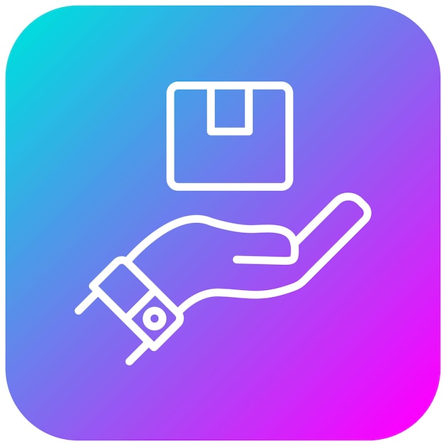 El icono del vector entregado por orden puede utilizarse para el conjunto de iconos de venta al por menor digital