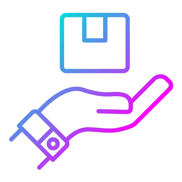 El icono del vector entregado por orden puede utilizarse para el conjunto de iconos de venta al por menor digital