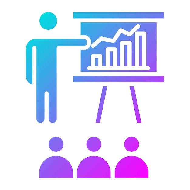 El icono del vector de entrenamiento se puede utilizar para el conjunto de iconos de negocios y finanzas