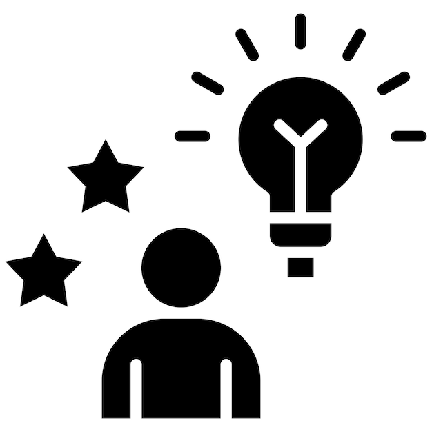 El icono del vector de entusiasmo se puede usar para el conjunto de iconos de rasgos de personalidad