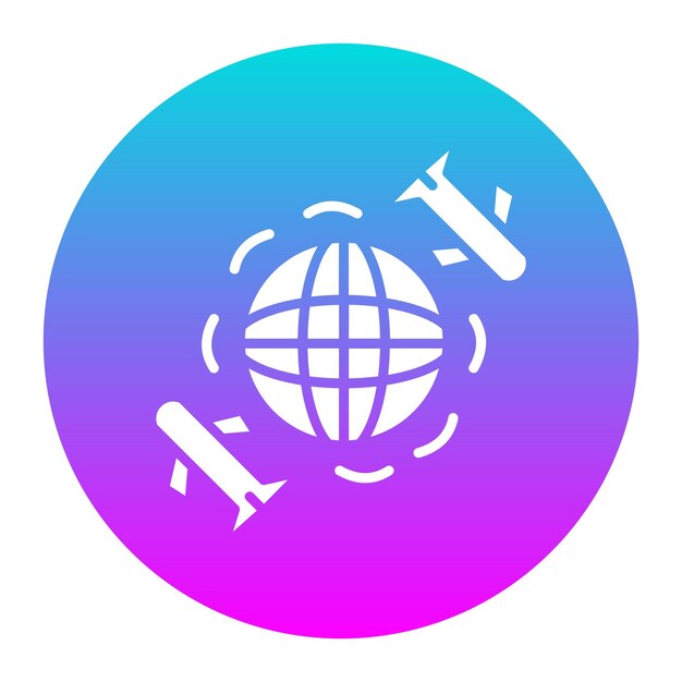 El icono del vector de envío mundial se puede utilizar para el conjunto de iconos del almacén