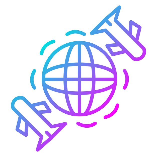 El icono del vector de envío mundial se puede utilizar para el conjunto de iconos del almacén