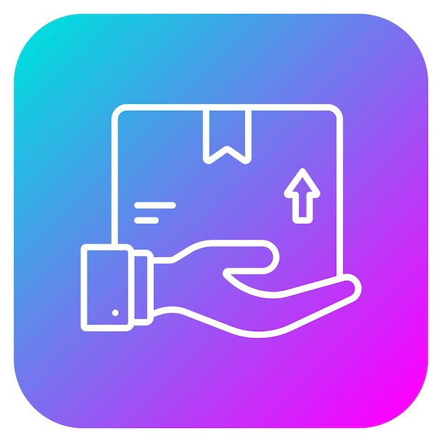 El icono del vector de envío se puede utilizar para el conjunto de iconos de entrega y logística