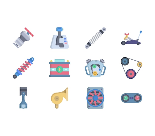Icono de vector de equipo de coche