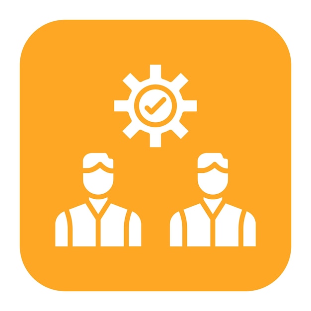 El icono del vector de equipo se puede utilizar para el conjunto de iconos de negocios y finanzas