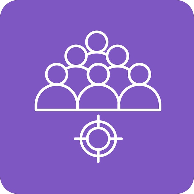 El icono del vector de equipo se puede utilizar para el conjunto de iconos SEO y SEM
