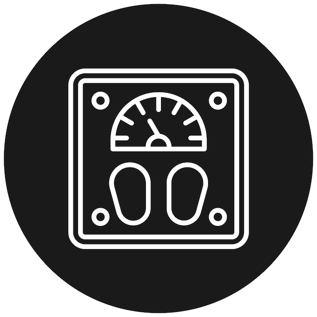 El icono del vector de la escala de peso se puede utilizar para el conjunto de iconos de Medicina I