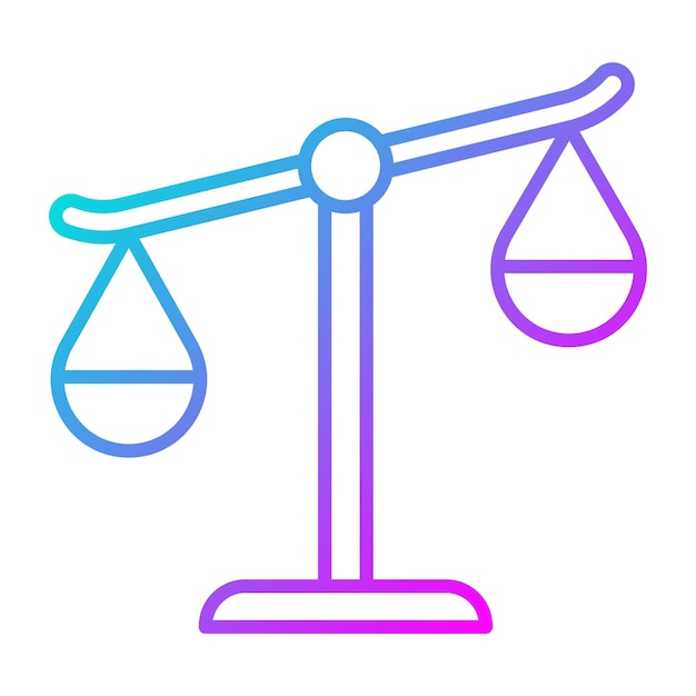 El icono del vector de escala se puede utilizar para el conjunto de iconos de inmigración