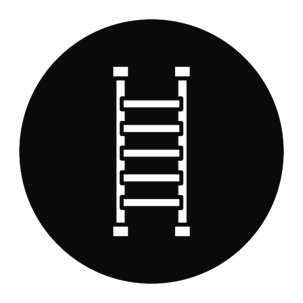 El icono del vector de la escalera se puede usar para el conjunto de iconos de mejoras para el hogar