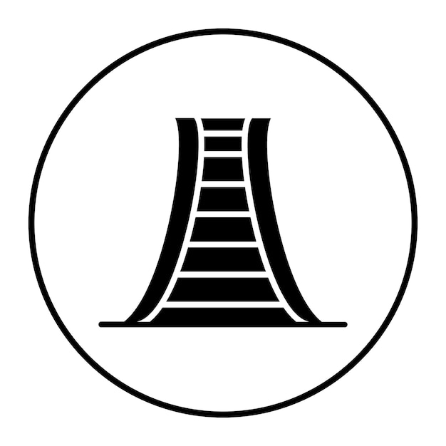 El icono del vector de la escalera puede usarse para el conjunto de iconos del supermercado
