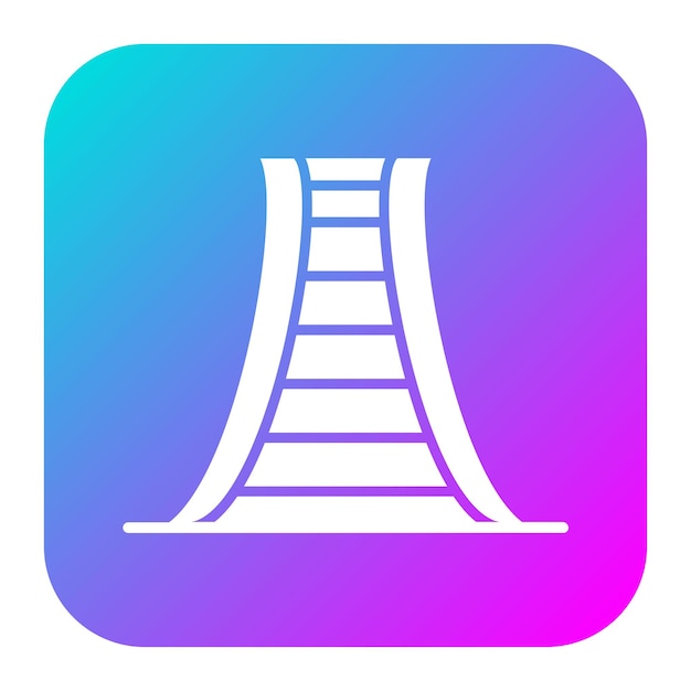 El icono del vector de la escalera puede usarse para el conjunto de iconos del supermercado