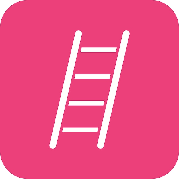 El icono del vector de la escalera se puede utilizar para el conjunto de iconos de herramientas de construcción