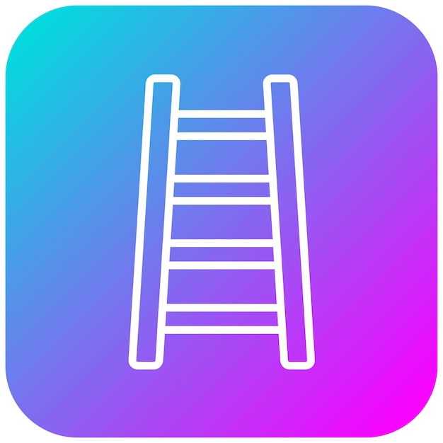 El icono del vector de la escalera se puede utilizar para el conjunto de iconos de los servicios de emergencia