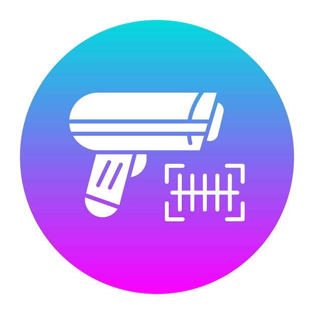 El icono del vector del escáner se puede utilizar para el conjunto de iconos del almacén