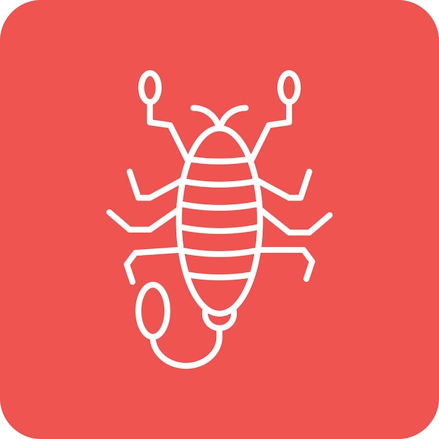 El icono del vector escorpión se puede usar para el conjunto de iconos del desierto