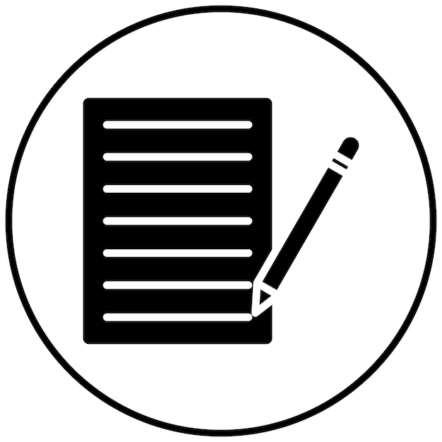 El icono de vector de escritura se puede utilizar para el conjunto de iconos de contacto con nosotros