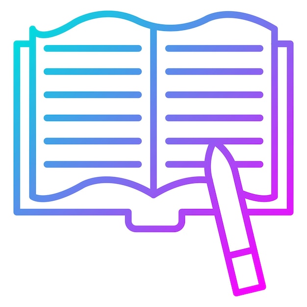 El icono del vector de escritura se puede utilizar para el conjunto de iconos de literatura