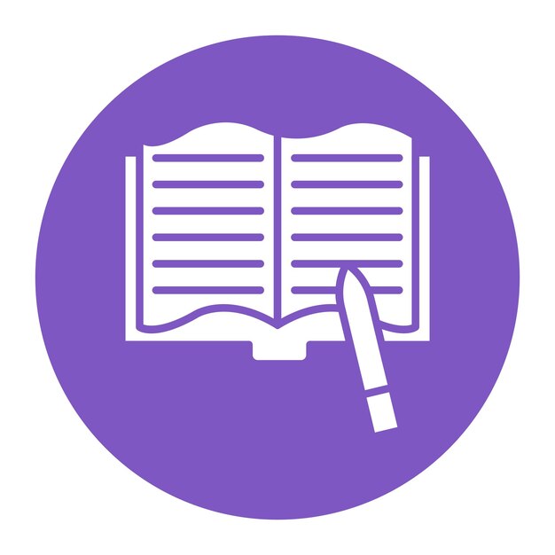 El icono del vector de escritura se puede utilizar para el conjunto de iconos de literatura