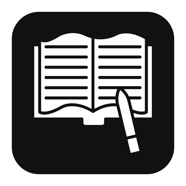El icono del vector de escritura se puede utilizar para el conjunto de iconos de literatura