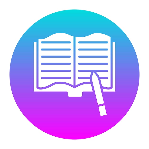 El icono del vector de escritura se puede utilizar para el conjunto de iconos de literatura