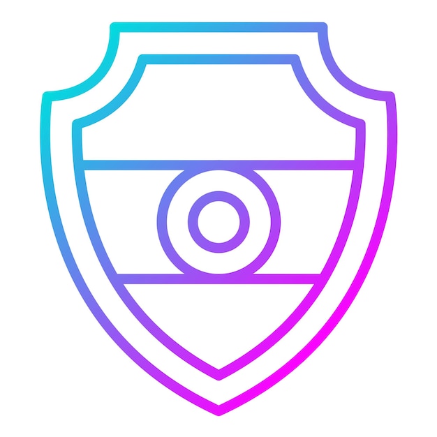 El icono del vector de escudo se puede usar para el conjunto de iconos de cuento de hadas