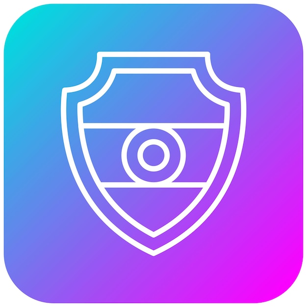 El icono del vector de escudo se puede usar para el conjunto de iconos de cuento de hadas