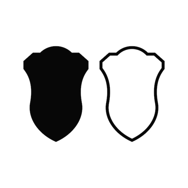 Icono de vector de escudo