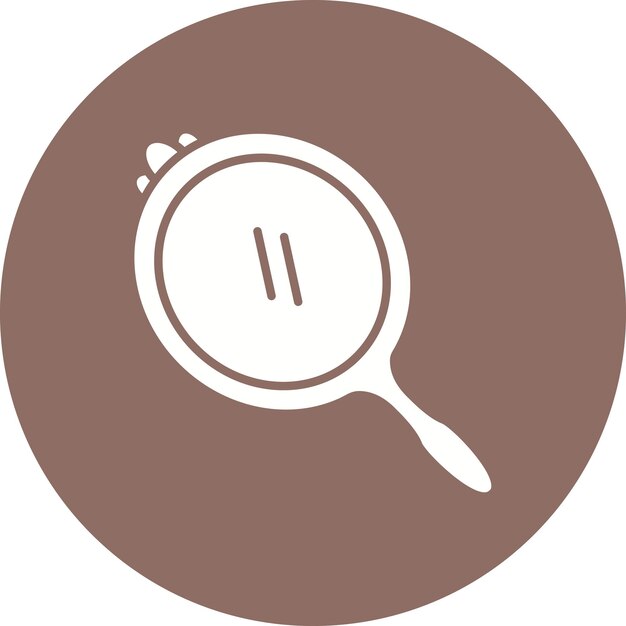 El icono del vector del espejo de la mano se puede utilizar para el conjunto de iconos de la rutina de higiene