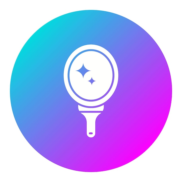 El icono del vector del espejo de la mano se puede utilizar para el conjunto de iconos de la rutina de higiene