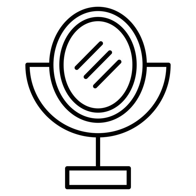 El icono del vector del espejo se puede usar para el conjunto de iconos de Spa