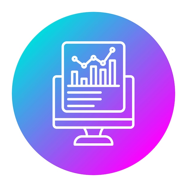 El icono del vector de estadísticas del informe se puede utilizar para el conjunto de iconos de documentos y archivos