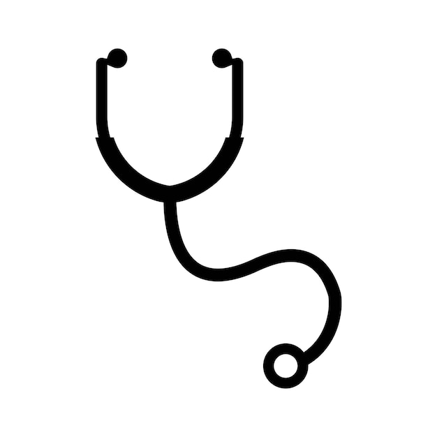 Icono de vector de estetoscopio