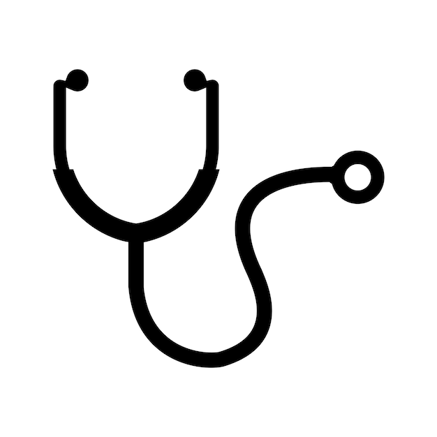 Icono de vector de estetoscopio