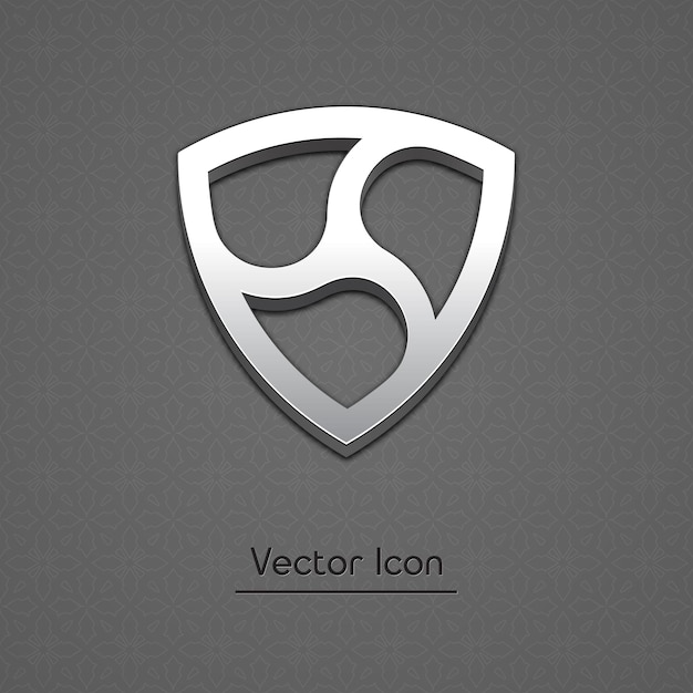 Vector icono de vector de estilo 3d de moda de moneda nem