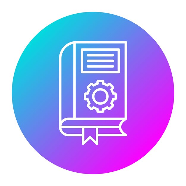 El icono del vector de estilo literario se puede utilizar para el conjunto de iconos de literatura