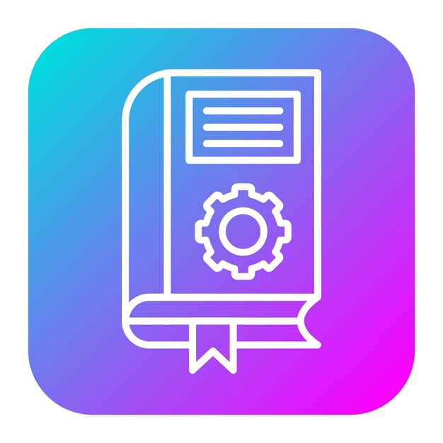 El icono del vector de estilo literario se puede utilizar para el conjunto de iconos de literatura