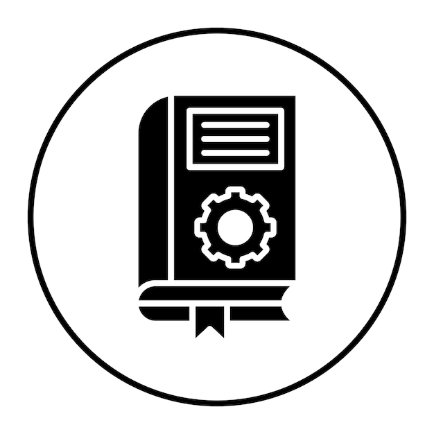 El icono del vector de estilo literario se puede utilizar para el conjunto de iconos de literatura
