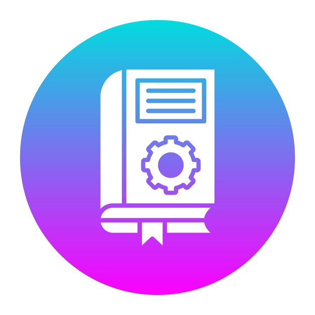 El icono del vector de estilo literario se puede utilizar para el conjunto de iconos de literatura