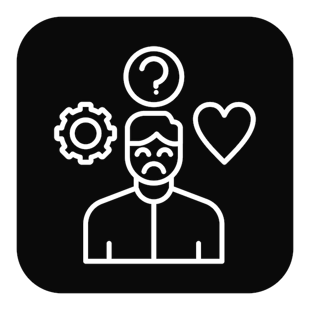 El icono del vector de estrés libre se puede utilizar para el conjunto de iconos de comodidad