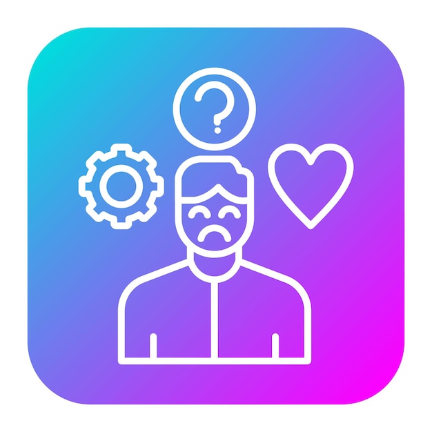 El icono del vector de estrés libre se puede utilizar para el conjunto de iconos de comodidad