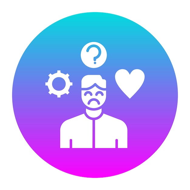 El icono del vector de estrés libre se puede utilizar para el conjunto de iconos de comodidad