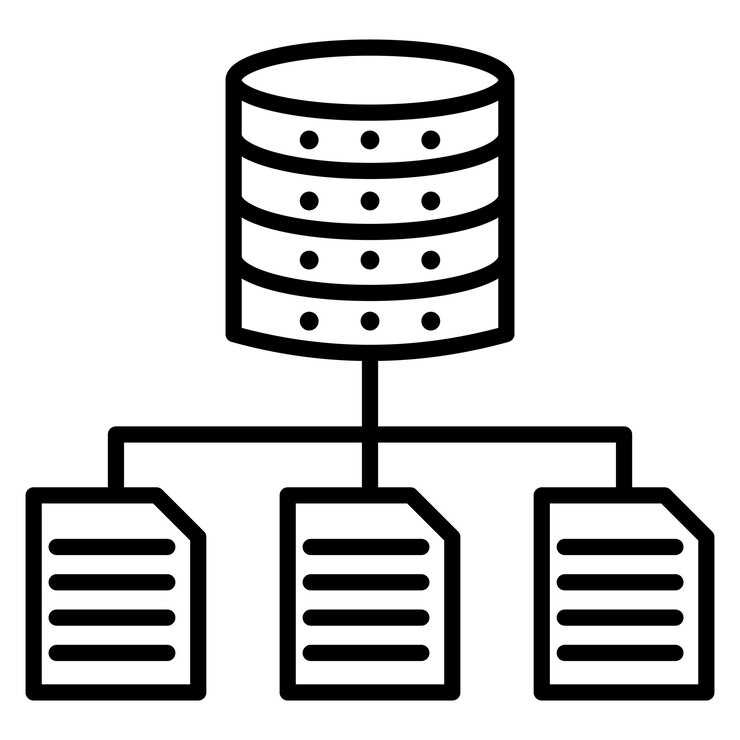 Vector el icono del vector de estructura de datos se puede utilizar para el conjunto de iconos sin código