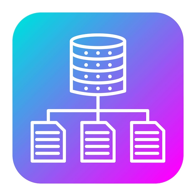 El icono del vector de estructura de datos se puede utilizar para el conjunto de iconos sin código