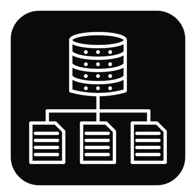 El icono del vector de estructura de datos se puede utilizar para el conjunto de iconos sin código