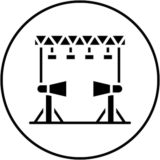 El icono del vector de estudio de película se puede usar para el conjunto de iconos de producción de video