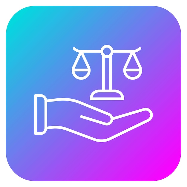 El icono del vector de ética empresarial se puede utilizar para el conjunto de iconos de recursos humanos