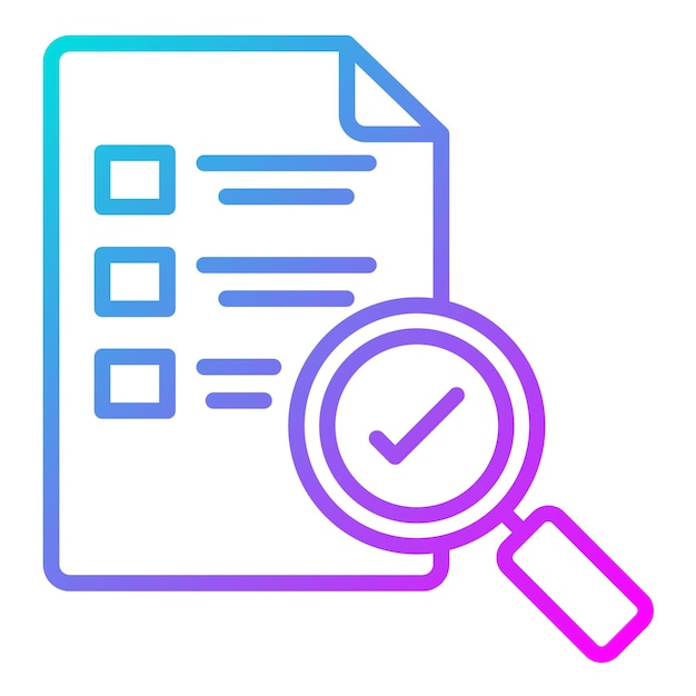 El ícono del vector de evaluación del proyecto se puede utilizar para el conjunto de íconos de evaluación de proyectos