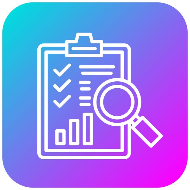 El icono del vector de evaluación puede utilizarse para el conjunto de iconos del plan de acción