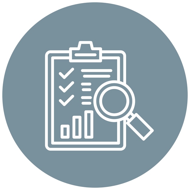 El icono del vector de evaluación puede utilizarse para el conjunto de iconos del plan de acción