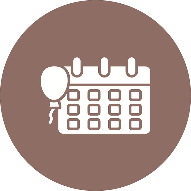El icono del vector de eventos se puede usar para el conjunto de iconos de hora y fecha